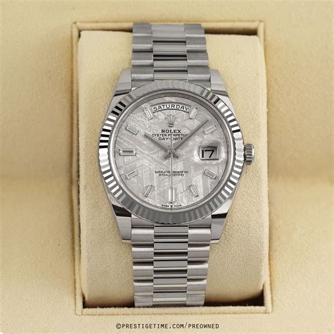 rolex lady datejust meteorite|rolex day date 40 white gold.